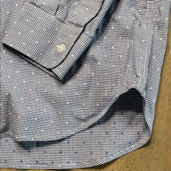 Men's Blue and Gray Patterned Shirts lot of 3, perfect condition - Picture 9 of 10